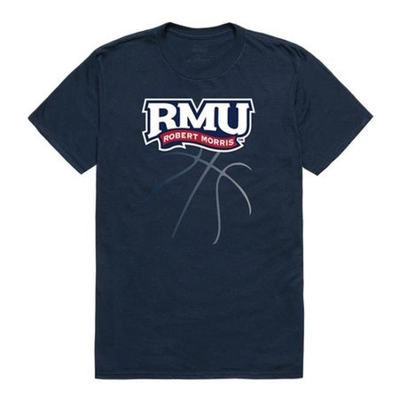 W REPUBLIC W Republic 510-369-BGT-05 Robert Morris University Basketball T-Shirt; Navy 2 - 2XL 510-369-BGT-05